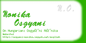 monika osgyani business card